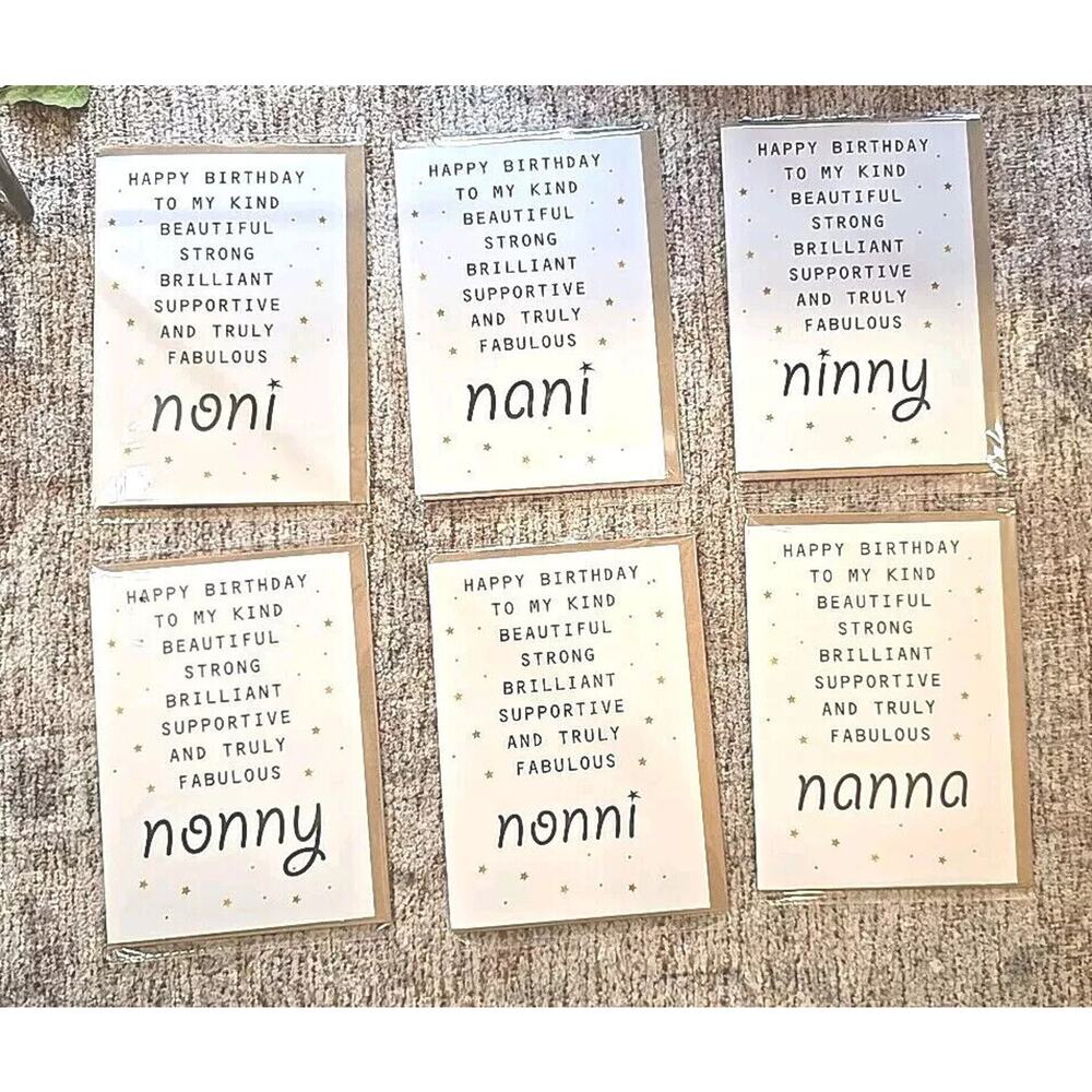 1 Happy Birthday Card - Kind, Beautiful, brilliant, strong, Supportive, Fabulous